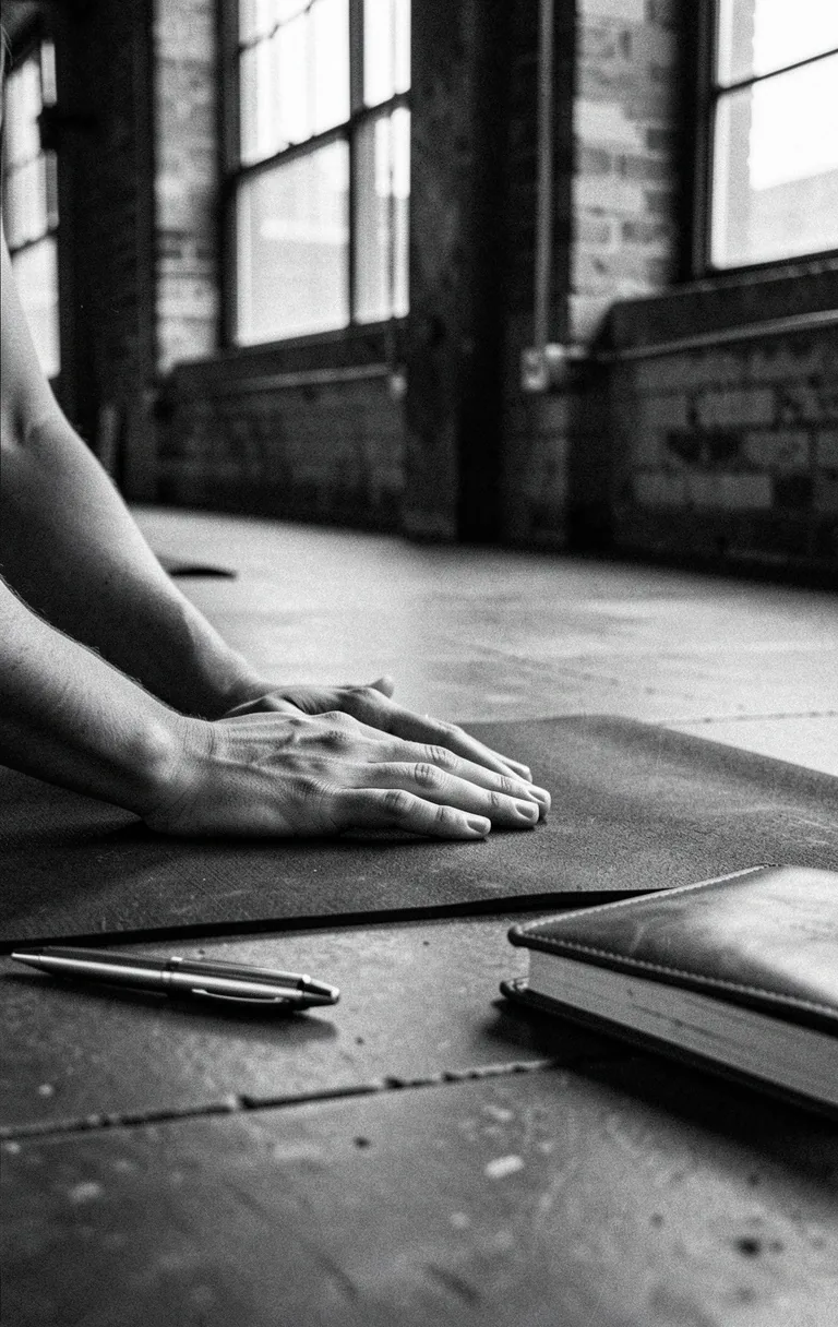 Industrial yoga practice detail